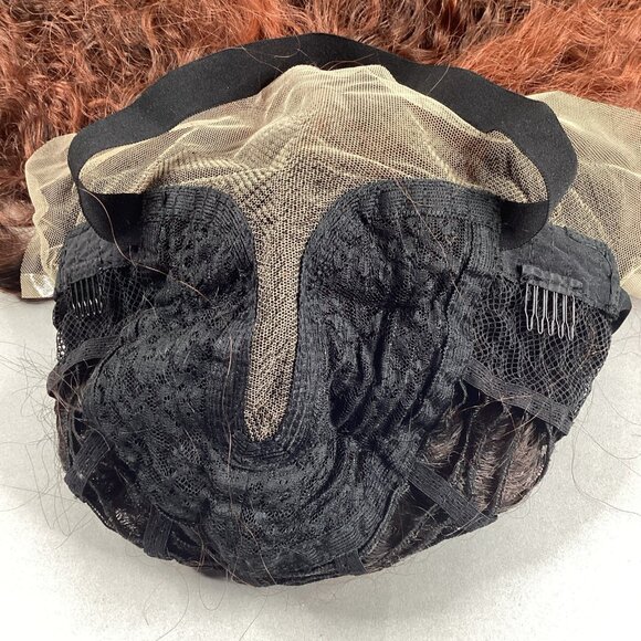 Kallara #DRFF2/Ginger Brown Long Wavy Melted Hairline Synthetic Lace Front Wig - Picture 6 of 10